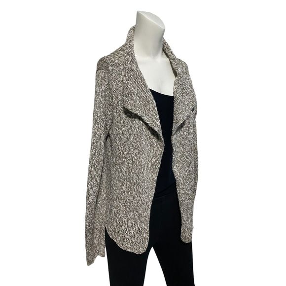 Eileen Fisher Cotton Nubble Marled Knit Open Cardigan Sweater Sz M EUC - Picture 4 of 12